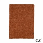 Wholesale c C SFE Chain Link Knitted Scarf Polyester Acrylic Wool Spandex L W On