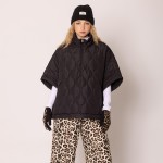 Wholesale do Everything Love Pullover Quilted Poncho Quarter Zip Closure One Fit