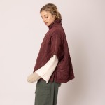 Wholesale do Everything Love Pullover Quilted Poncho Quarter Zip Closure One Fit