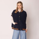 Wholesale do Everything Love Sherpa Varsity Vest Button Up Closure Pockets One F