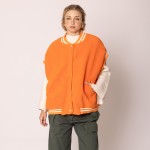 Wholesale do Everything Love Sherpa Varsity Vest Button Up Closure Pockets One F