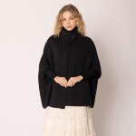 Wholesale do Everything Love Knit Ruana Wrap Collar Button Closure One Fits Most