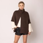 Wholesale do Everything Love Knit Ruana Wrap Collar Button Closure One Fits Most