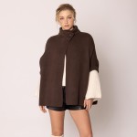 Wholesale do Everything Love Knit Ruana Wrap Collar Button Closure One Fits Most