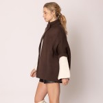 Wholesale do Everything Love Knit Ruana Wrap Collar Button Closure One Fits Most