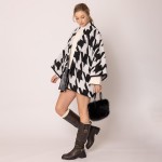 Wholesale do Everything Love Houndstooth Soft Knit Kimono One Fits Most Acrylic