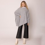 Wholesale do Everything Love Knit Poncho Batwing Sleeves One Fits Most Recycled