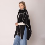 Wholesale do Everything Love Ruana Wrap Scarf Stitched Edge Detail One Fits Most