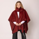 Wholesale do Everything Love Ruana Wrap Scarf Stitched Edge Detail One Fits Most