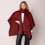 Wholesale do Everything Love Ruana Wrap Scarf Stitched Edge Detail One Fits Most