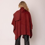 Wholesale do Everything Love Ruana Wrap Scarf Stitched Edge Detail One Fits Most