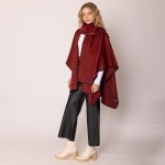 Wholesale do Everything Love Ruana Wrap Scarf Stitched Edge Detail One Fits Most
