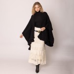Wholesale do Everything Love Soft Knit Ruana Ruffle Edge Detail One Fits Most Ac
