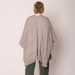 Wholesale do Everything Love Soft Knit Ruana Ruffle Edge Detail One Fits Most Ac