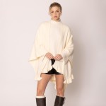 Wholesale do Everything Love Soft Knit Ruana Ruffle Edge Detail One Fits Most Ac