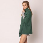 Wholesale do Everything Love Knit Ruana Wrap Collar Button Closure One Fits Most