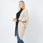 Wholesale soft Knit Batwing Sleeve Cardigan Pockets One Fits Most Acrylic