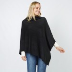 Wholesale soft Knit Poncho One Fits Most Acrylic