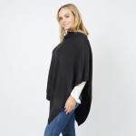 Wholesale soft Knit Poncho One Fits Most Acrylic