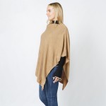 Wholesale soft Knit Poncho One Fits Most Acrylic