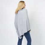 Wholesale soft Knit Poncho One Fits Most Acrylic