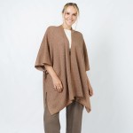 Wholesale soft Knit Ruana Tinsel Detail One Polyester