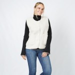 Wholesale button Up Sherpa Vest Pockets One Fits Most Polyester