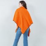 Wholesale bordered Ruana Wrap One Fits Most Polyester