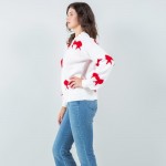 Wholesale soft Knit All Bow Sweater Pack Crew Neckline Cuffed Sleeve Long Sleeve
