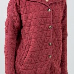 Wholesale quilted Shacket Side Pockets Button Closure Cotton Polyester