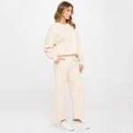 Wholesale women s Rise Cropped Straight Leg Scuba Pants Pack Adjustable Drawstri