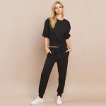 Wholesale women s Sporty Chic Ultra Comfy Scuba Joggers Pack Adjustable Drawstri