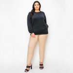Wholesale women s Plus Sofie Soft Modal Scuba Oversized Crew Top Pockets Pack Cr