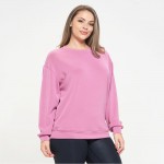 Wholesale women s Plus Sofie Soft Modal Scuba Oversized Crew Top Pockets Pack Cr