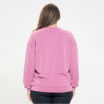 Wholesale women s Plus Sofie Soft Modal Scuba Oversized Crew Top Pockets Pack Cr