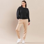 Wholesale women s Sofie Soft Modal Scuba Cropped Crew Top Pack Crewneck Cropped