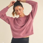 Wholesale women s Sofie Soft Modal Scuba Cropped Crew Top Pack Crewneck Cropped