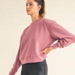 Wholesale women s Sofie Soft Modal Scuba Cropped Crew Top Pack Crewneck Cropped