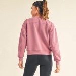 Wholesale women s Sofie Soft Modal Scuba Cropped Crew Top Pack Crewneck Cropped