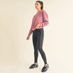 Wholesale women s Sofie Soft Modal Scuba Cropped Crew Top Pack Crewneck Cropped