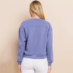 Wholesale women s Sofie Soft Modal Scuba Cropped Crew Top Pack Crewneck Cropped