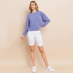 Wholesale women s Sofie Soft Modal Scuba Cropped Crew Top Pack Crewneck Cropped