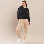Wholesale women s Plus Sofie Soft Modal Scuba Cropped Crew Top Pack Crewneck Cro