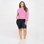 Wholesale women s Plus Sofie Soft Modal Scuba Cropped Crew Top Pack Crewneck Cro
