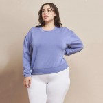 Wholesale women s Plus Sofie Soft Modal Scuba Cropped Crew Top Pack Crewneck Cro