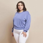 Wholesale women s Plus Sofie Soft Modal Scuba Cropped Crew Top Pack Crewneck Cro