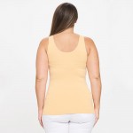 Wholesale lady s Plus V U Neckline Reversible Seamless Tank Shoulder Straps Back