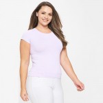 Wholesale women s Plus Seamless Crew Neck Short Sleeve Top Crew Neck Seamless Te