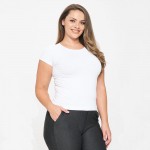 Wholesale women s Plus Seamless Crew Neck Short Sleeve Top Crew Neck Seamless Te