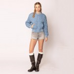 Wholesale do Everything Love Reversible Quilted Bomber Jacket Pack Full Zipper C